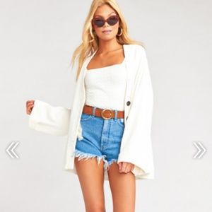 Knit Cream Cardigan from Show Me Your MUMU